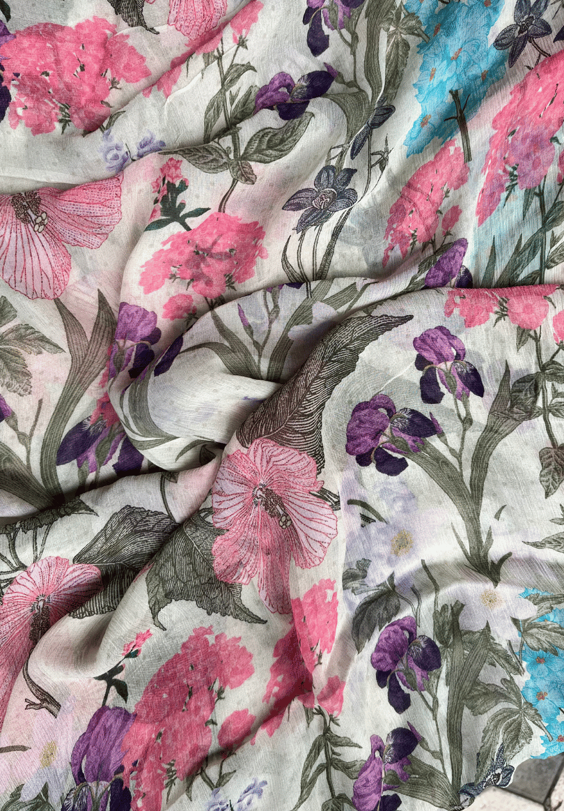 Spring Melody Lightweight Chiffon Fabric
